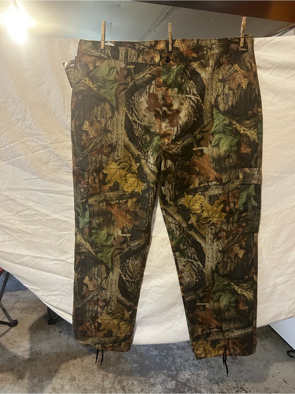 Men's Camouflage Cargo Pants - Realtree-Style Green/Brown Camo NWT